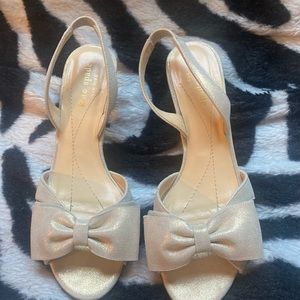 Kate Spade New York Suede Glitter Accents Slingback Sandals
